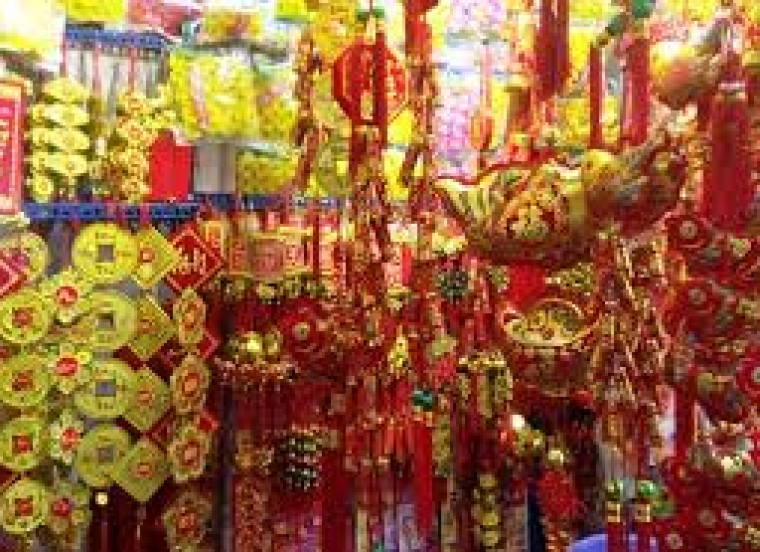 Liễn nhí treo cây Mai - Đào - Quất